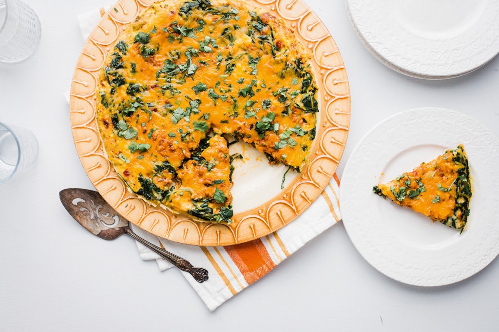 Spinach-Chorizo Frittata