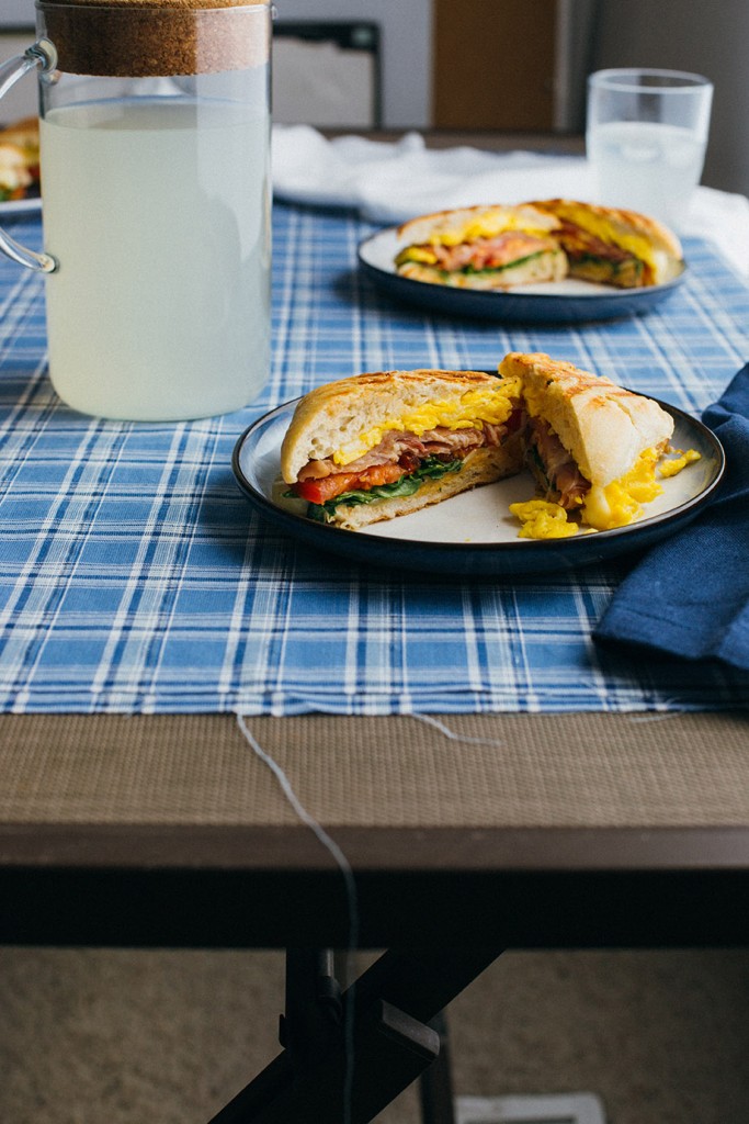 Egg, Prosciutto, Tomato, and Arugula PaniniEgg, Prosciutto, Tomato, and Arugula Panini